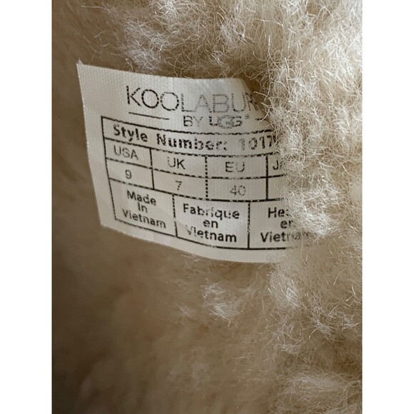 Koolaburra by UGG Boots 10" Tall Womens 9 Brown Suede with Sherpa Lining Cozy - Picture 2 of 7